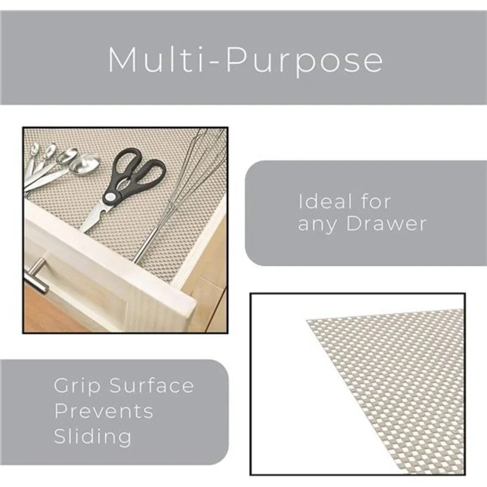 Smart Design Premium Grip Shelf Liner - 12 Inch x 20 Feet - Non Adhesive